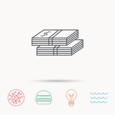 Para simgesi. Dolar para işareti.