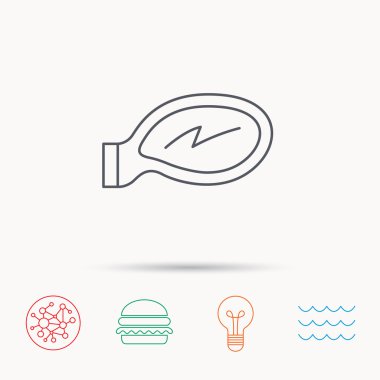 Araba ayna simgesi. Driveway yan görünümü işareti.