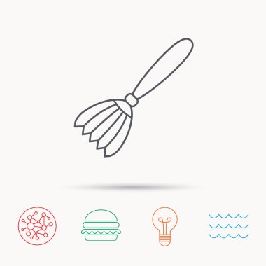 Fırça simgesi. Boya Fırçası aracı işareti.