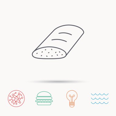 Ekmek simgesi. Doğal gıda işareti.