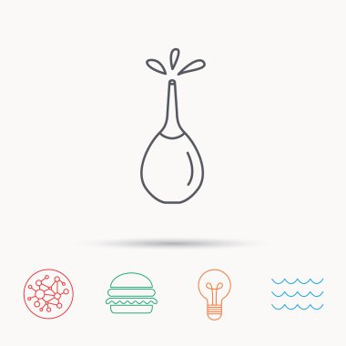 Tıbbi lavman simgesi. Lavman işareti.