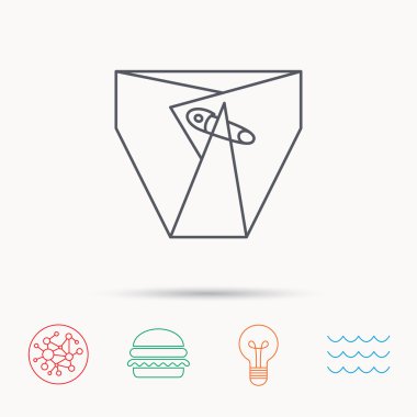 PIN simgesiyle bebek bezi. Çocuk iç çamaşırı işareti.