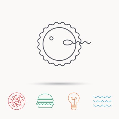 Fertilizasyon simgesi. Gebelik işareti.