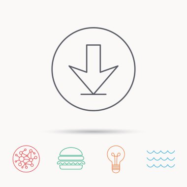 Simgesini indirin. Ok işareti.