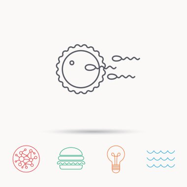 Aile planlaması simgesi. Fertilizasyon işareti.