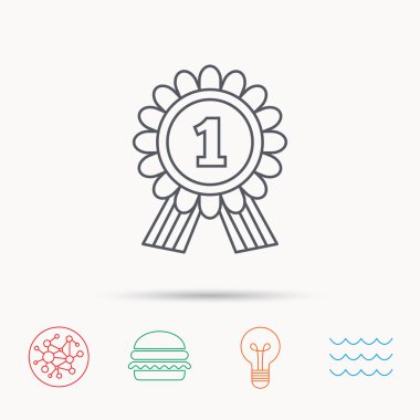 Altın Madalya Ödülü simgesi. İlk yer işareti.