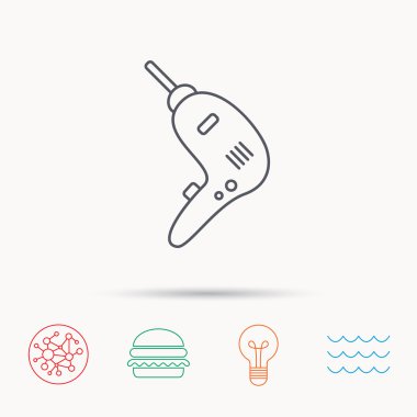 Matkap aracı simgesi. Elektrik jack-çekiç işareti.