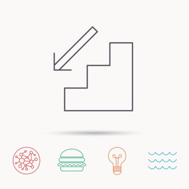 Alt katta simgesi. Yön ok işareti.