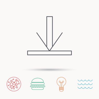 Simgesini indirin. Ok işareti.