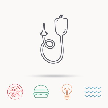 Lavman simgesi. Tıbbi lavman işareti.