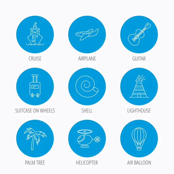 Yolcu, uçak ve helikopter simgeleri.