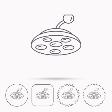 Cerrahi lamba simgesi. Cerrah ışık işareti.