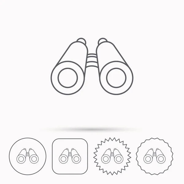 Icono de búsqueda. Signo de prismáticos . — Archivo Imágenes Vectoriales