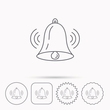 Zil zil simgesini. Ses handbell işareti.