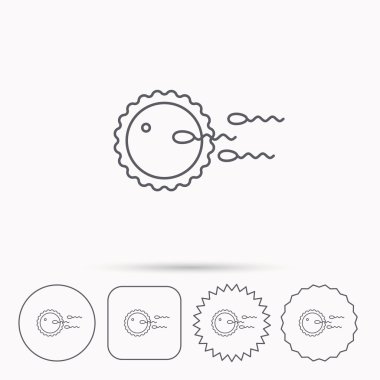 Aile planlaması simgesi. Fertilizasyon işareti.