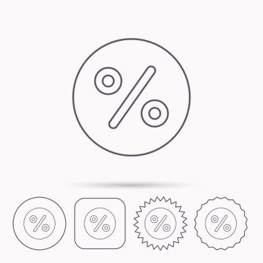 Yüzde simgesi indirim. Satışı işareti.