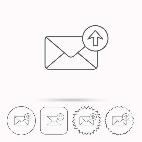 Mail a Postázandó ikon. E-mail üzenet jele. — Stock Vector