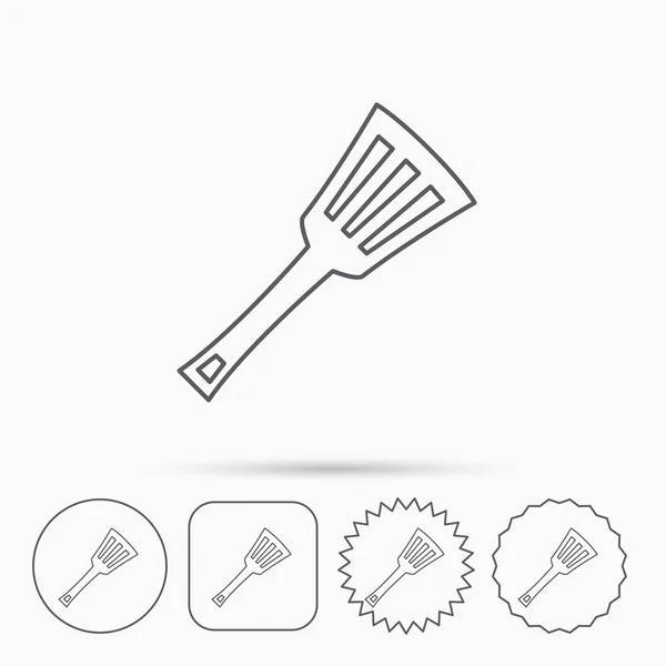 Kitchen utensil icon. Kitchenware spatula sign. — Stock Vector