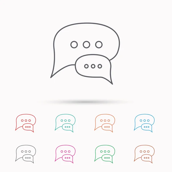 Chat icon. Comment message sign. — Stock Vector