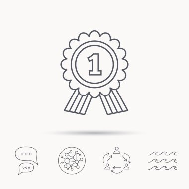 Altın Madalya Ödülü simgesi. İlk yer işareti.