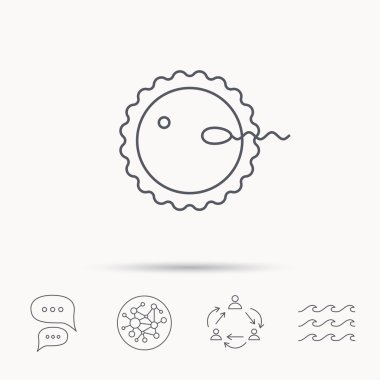 Fertilizasyon simgesi. Gebelik işareti.