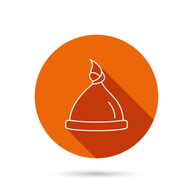 Bebek şapka simgesi. Yeni doğan kap işareti.