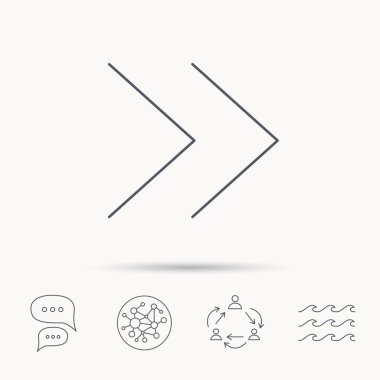 Sonraki ok simgesi. İleri işareti.