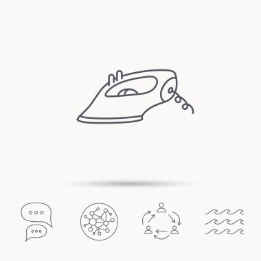 Demir simgesi. Ev işi işareti Ütü.