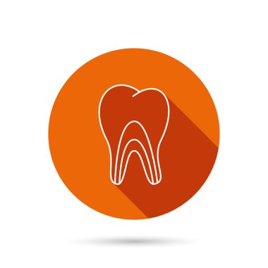Dentinal tübüllerin simgesi. Diş tıp işareti.