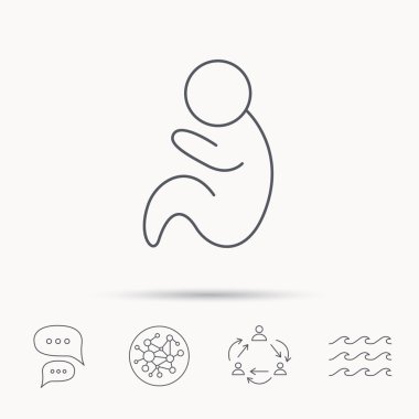 Bebek Bebek simgesi. Pediatri işareti.