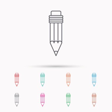 Kurşun kalem simgesini. Çizim aracı işareti.