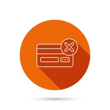 Kredi kartı simgesini kaldırın. İşareti alışveriş.