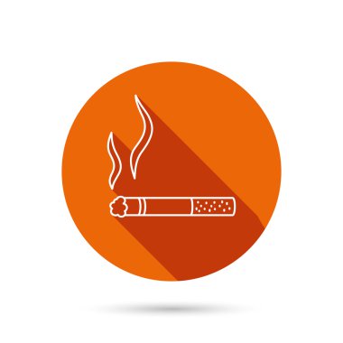 Simge izin yasaktır. Evet duman işareti.