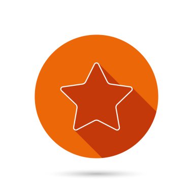 Yıldız simgesi. Web favori işareti.