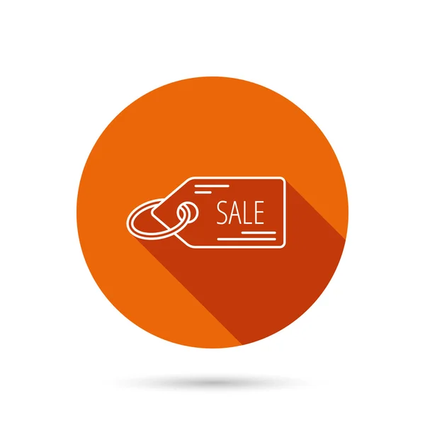 Sale shopping tag icon. Discount label sign. — Stock Vector