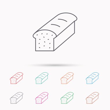 Tost simgesi. Dilimlenmiş ekmek işareti.