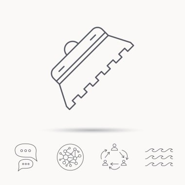 Mala kiremit simgesi. Spatula onarım aracı işareti.