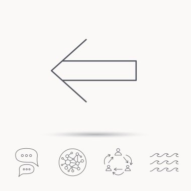 Geri ok simgesi. Önceki işaret.