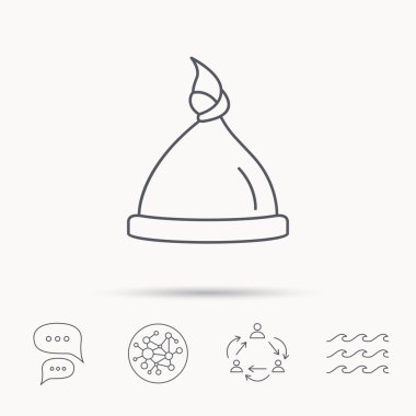 Bebek şapka simgesi. Yeni doğan kap işareti.