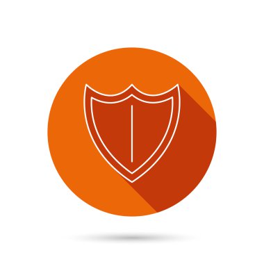 Kalkan kutsal kişilerin resmi. Koruma işareti.