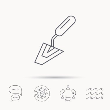 Spatula simgesi. Onarım aracı işareti bitirme.