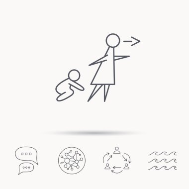 Katılımsız bebek simgesi. İşareti Bebek Bakımı.