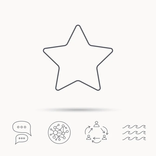 Star-Symbol. Web-Lieblingszeichen. — Stockvektor