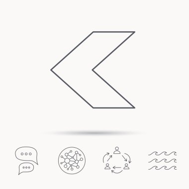 Geri ok simgesi. Önceki işaret.