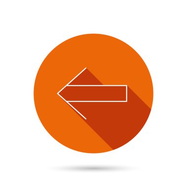 Geri ok simgesi. Önceki işaret.