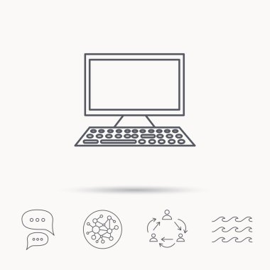 Bilgisayar Pc kutsal kişilerin resmi. Geniş ekran görüntü işareti.