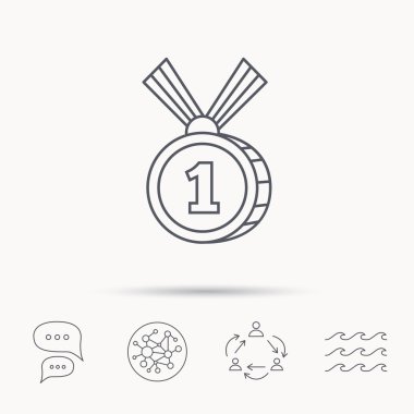 Altın Madalya Ödülü simgesi. İlk yer işareti.