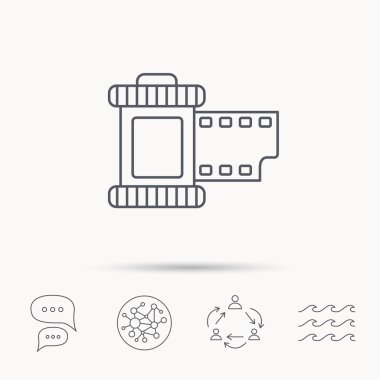 Retro fotoğraf simge. Kamera rulo işareti.