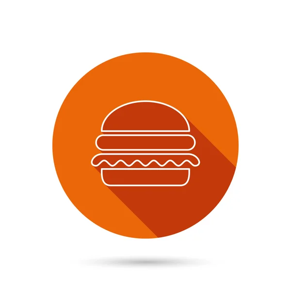 Hamburger icon. Fast food sign. — Stock Vector
