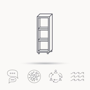 Boş rafları simgesi. İşareti raf.